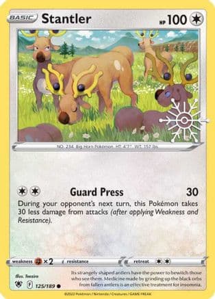 Stantler - 125/189 (Holiday Calendar) — Miscellaneous Cards & Products Pokémon TCG card by Aya Kusube