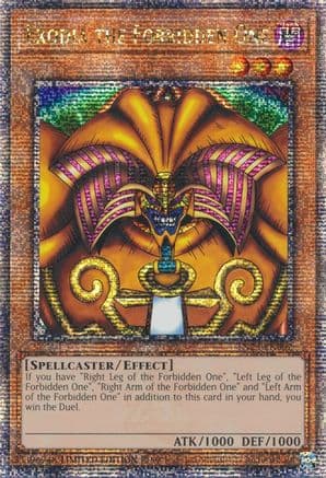 Exodia the Forbidden One (Quarter Century Secret Rare) — Yu-Gi-Oh! card