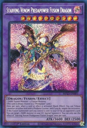 Starving Venom Predapower Fusion Dragon — 25th Anniversary Tin: Dueling Heroes Mega Pack