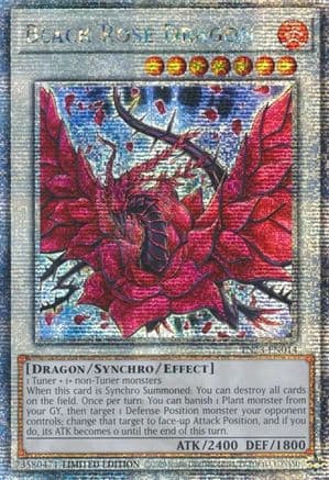 Black Rose Dragon (Quarter Century Secret Rare) — 25th Anniversary Tin: Dueling Heroes Yu-Gi-Oh! card by Studio Dice