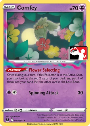 Comfey - 079/196 — Prize Pack Series Cards Pokémon TCG card by Aya Kusube