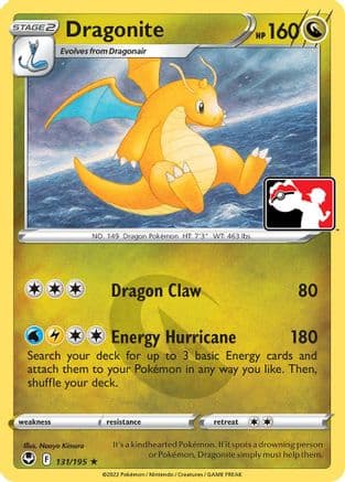Dragonite - 131/195 — Prize Pack Series Cards Pokémon TCG card by Naoyo Kimura