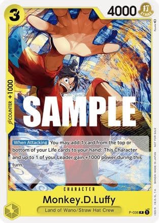Monkey.D.Luffy (Pre-Release Tournament) — One Piece Promotion Cards