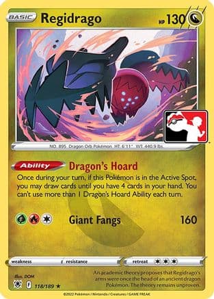 Regidrago - 118/189 — Prize Pack Series Cards Pokémon TCG card by DOM