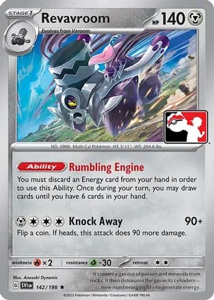 Revavroom - 142/198 — Prize Pack Series Cards Pokémon TCG card by Anesaki Dynamic