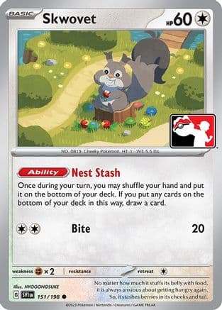 Skwovet — Prize Pack Series Cards Pokémon TCG card by HYOGONOSUKE