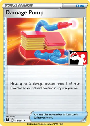 Damage Pump - 156/196 — Prize Pack Series Cards Pokémon TCG card by sadaji