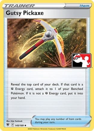 Gutsy Pickaxe - 145/189 — Prize Pack Series Cards Pokémon TCG card by Eske Yoshinob
