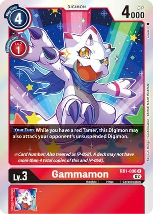 Gammamon - RB1-006 — Resurgence Booster Digimon Card Game card by Akiyoshi Hongō, Toei Animation