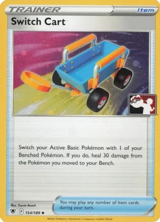 Switch Cart - 154/189 (Cosmos Holo) — Prize Pack Series Cards Pokémon TCG card by Toyste Beach