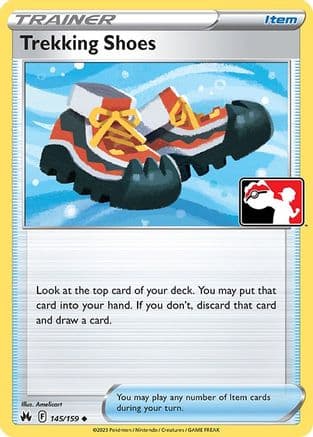 Trekking Shoes - 145/159 — Prize Pack Series Cards Pokémon TCG card by Amelicart