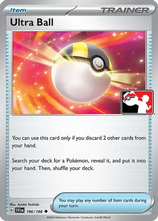 Ultra Ball - 196/198 — Prize Pack Series Cards Pokémon TCG card by Ayaka Yoshida