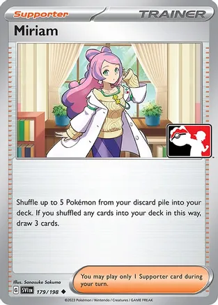 Miriam - 179/198 — Prize Pack Series Cards Pokémon TCG card by Sanosuke Sakuma