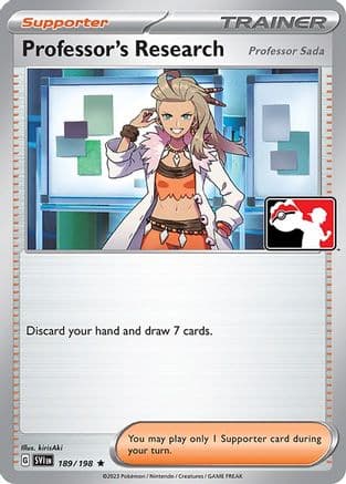 Professor's Research [Professor Sada] - 189/198 — Prize Pack Series Cards Pokémon TCG card by Professor Sada