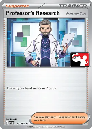 Professor's Research [Professor Turo] - 190/198 — Prize Pack Series Cards