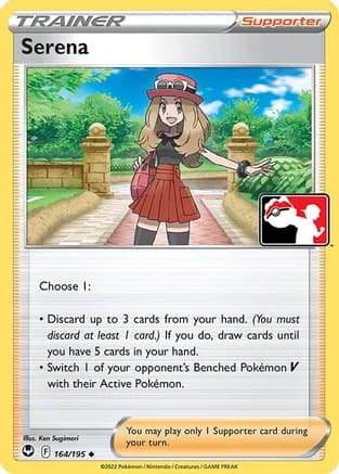Serena - 164/195 — Prize Pack Series Cards Pokémon TCG card by Ken Sugimori