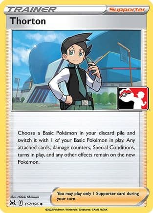 Thorton - 167/196 — Prize Pack Series Cards Pokémon TCG card by Hideki Ishikawa
