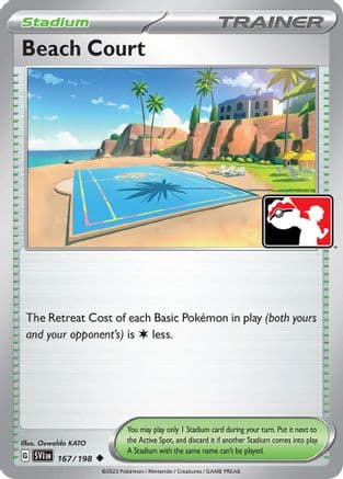 Beach Court - 167/198 — Prize Pack Series Cards Pokémon TCG card by Oswaldo KATO