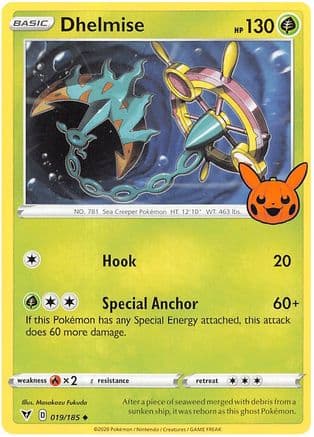 Dhelmise — Trick or Trade BOOster Bundle 2023 Pokémon TCG card by Saya Tsuruta