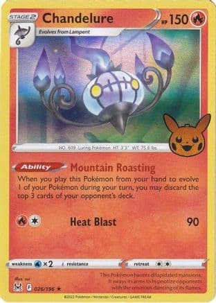 Chandelure — Trick or Trade BOOster Bundle 2023 Pokémon TCG card by sui