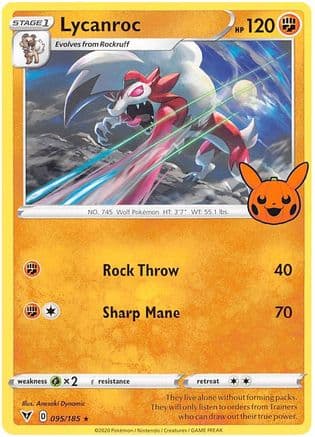 Lycanroc — Trick or Trade BOOster Bundle 2023 Pokémon TCG card by Anesaki Dynamic
