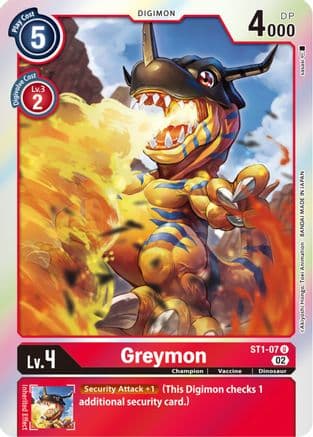 Greymon - ST1-07 (Resurgence Booster Reprint) — Resurgence Booster