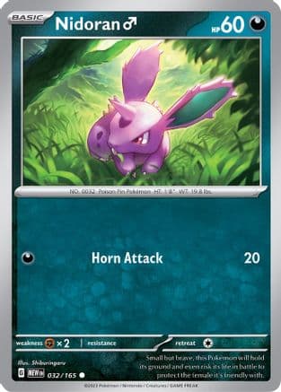 Nidoran M — SV: Scarlet & Violet 151 Pokémon TCG card by Shibuzoh.