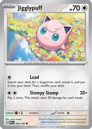 Jigglypuff — SV: Scarlet & Violet 151 Pokémon TCG card by saino misaki