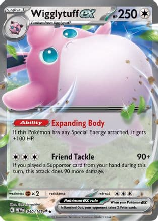 Wigglytuff ex - 040/165 — SV: Scarlet & Violet 151 Pokémon TCG card by Saki Hayashiro