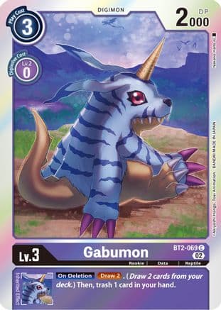 Gabumon - BT2-069 (Resurgence Booster Reprint) — Resurgence Booster Digimon Card Game card by Nakano Haoto