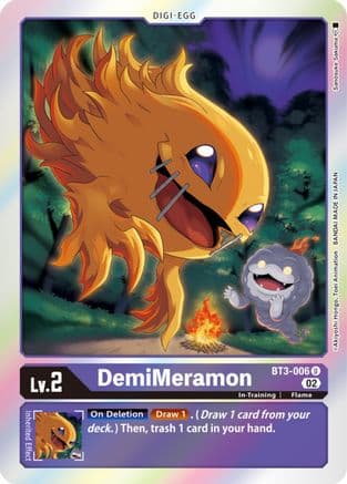 DemiMeramon (Resurgence Booster Reprint) — Resurgence Booster Digimon Card Game card by Sanosuke Sakuma