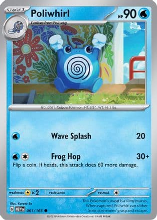 Poliwhirl - 061/165 — SV: Scarlet & Violet 151 Pokémon TCG card by Kurata So