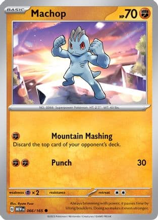 Machop — SV: Scarlet & Violet 151 Pokémon TCG card by Ryuta Fuse