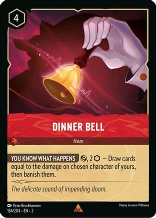 Dinner Bell — Rise of the Floodborn Disney Lorcana card by Peter Brockhammer