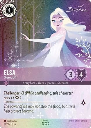 Elsa - Gloves Off (Alternate Art) — Disney100 Promos