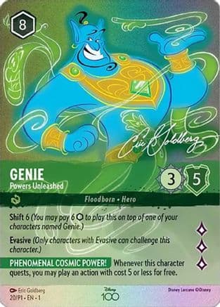 Genie - Powers Unleashed (Alternate Art) — Disney100 Promos