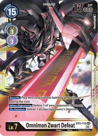 Omnimon Zwart Defeat (Resurgence Booster Reprint) — Resurgence Booster