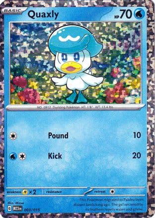 Quaxly — Pokémon TCG card