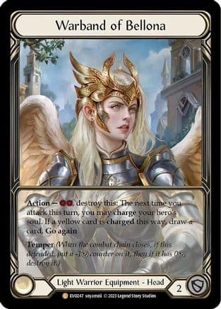Warband of Bellona (Extended Art) — Bright Lights Flesh and Blood card by soyameii