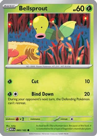 Bellsprout — SV: Scarlet & Violet 151 Pokémon TCG card by Jerky