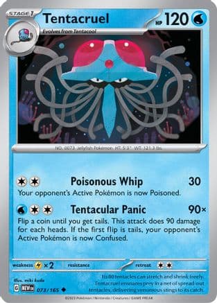 Tentacruel — SV: Scarlet & Violet 151 Pokémon TCG card by miki kudo