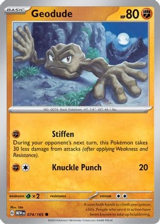 Geodude — SV: Scarlet & Violet 151 Pokémon TCG card by Uta