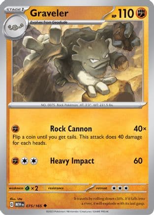 Graveler — SV: Scarlet & Violet 151 Pokémon TCG card by Uta