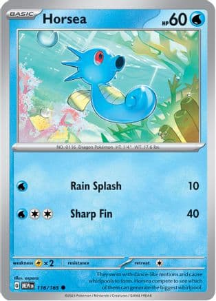 Horsea — SV: Scarlet & Violet 151 Pokémon TCG card by aspara