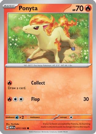 Ponyta — SV: Scarlet & Violet 151 Pokémon TCG card by Nurikabe