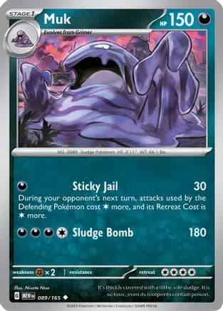 Muk — SV: Scarlet & Violet 151 Pokémon TCG card by Nisota Niso