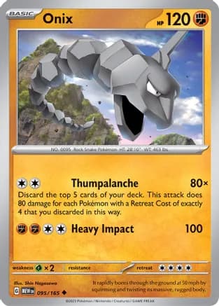 Onix — SV: Scarlet & Violet 151 Pokémon TCG card by Shin Nagasawa