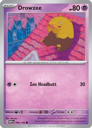 Drowzee — SV: Scarlet & Violet 151 Pokémon TCG card by Mousho