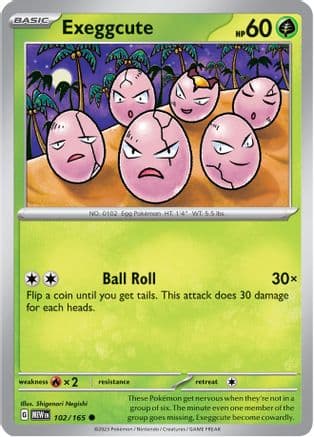 Exeggcute — SV: Scarlet & Violet 151 Pokémon TCG card by Shigenori Negishi