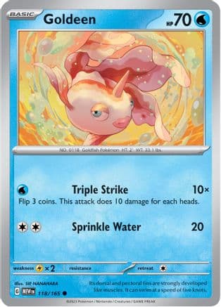 Goldeen — SV: Scarlet & Violet 151 Pokémon TCG card by SIE NANAHARA